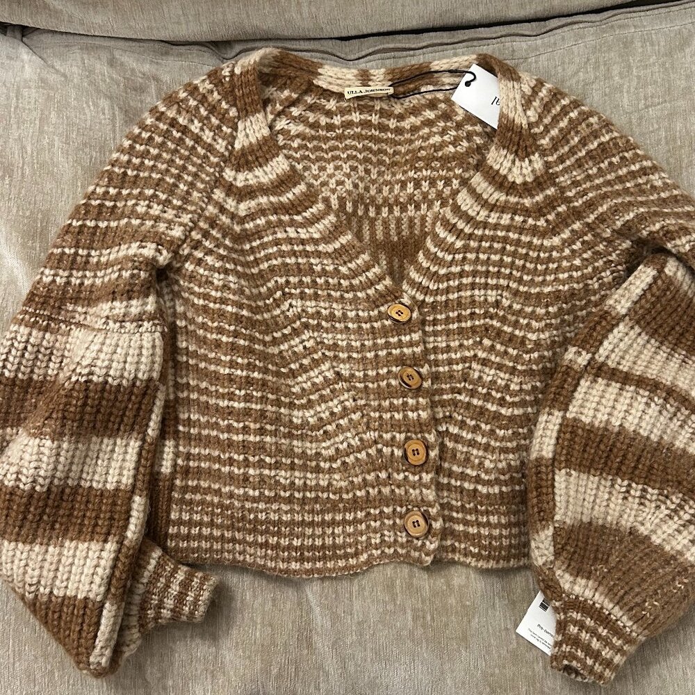 Ulla Johnson striped baby alpaca sweater size S